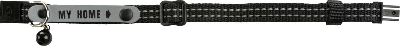 Collier chat avec porte adresse, réfléch., nylon Collier chat avec porte adresse, réfléch., nylon