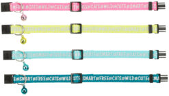 Collier p.chat reflech. en nylon