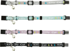 Collier p.chatons, "Kitty" en nylon