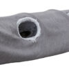 Tunnel de jeu Harvey, peluche, ø 27×116cm, gris