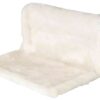 Liegemulde für Heizköper, Plüsch/Velours ,creme/braun