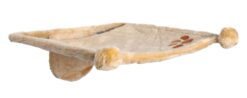Hamac en peluche p. mur, beige