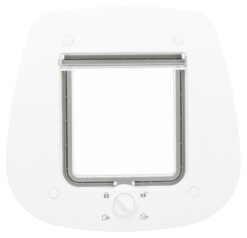 Alternative view of Chatière, 4 positions, pour porte verre, 27×26cm, blanc