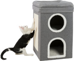 Alternative view of Cat Tower Saul, 39×64×39cm, gris
