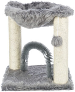 Alternative view of Arbre à chat Baza avec brosse, 50cm, gris