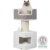 Arbre à chat Ava, 86cm, blanc