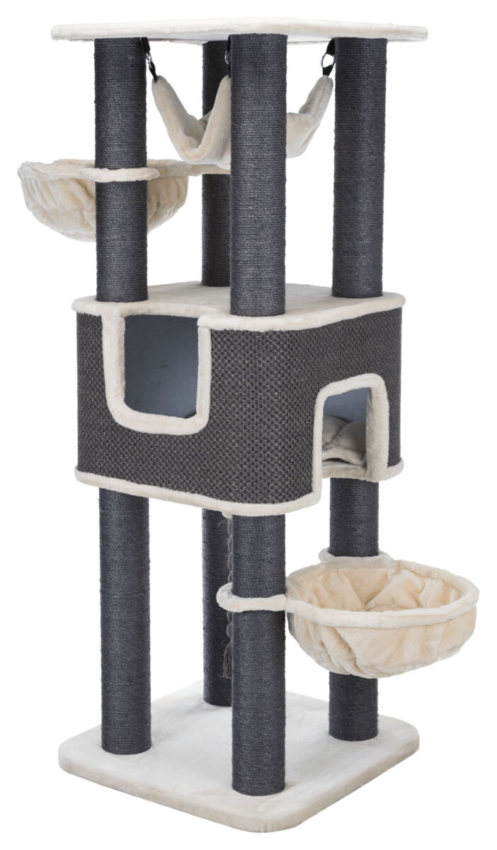 Kratzbaum XXL Humberto, 174 cm, creme/grau 2 Kart. Kratzbaum XXL Humberto, 174 cm, creme/grau 2 Kart.