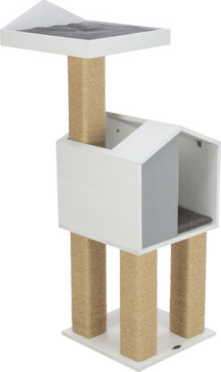 BE NORDIC arbre à chat Jonte, 115cm, gris/blanc