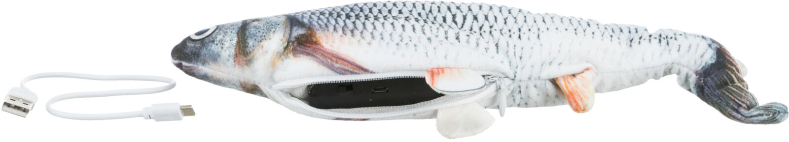 Zappelfisch, Stoff, Katzenminze, 30cm Zappelfisch, Stoff, Katzenminze, 30cm