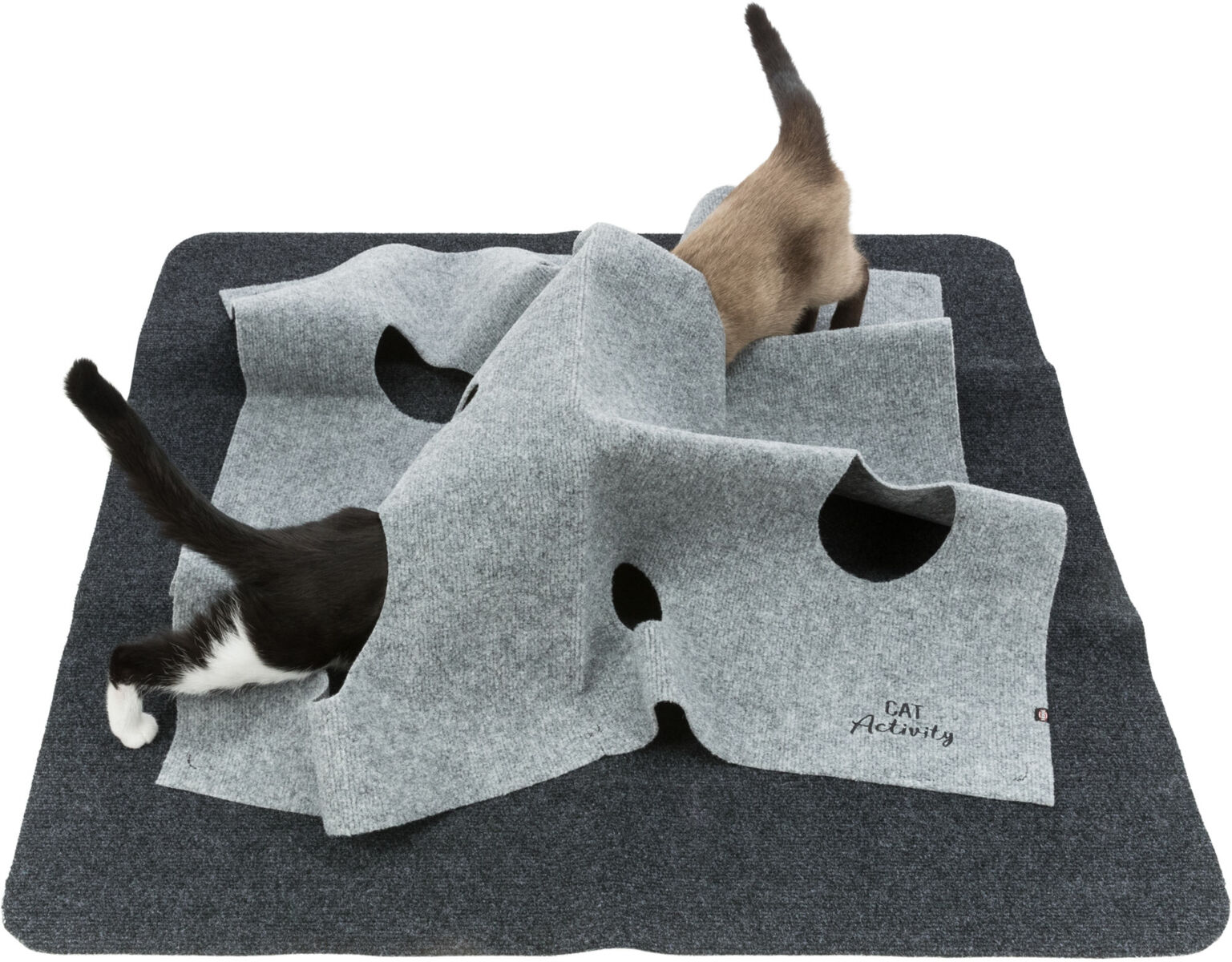 Cat Activity Adventure Carpet, en polyester/TPR, 99×99cm Cat Activity Adventure Carpet, en polyester/TPR, 99×99cm