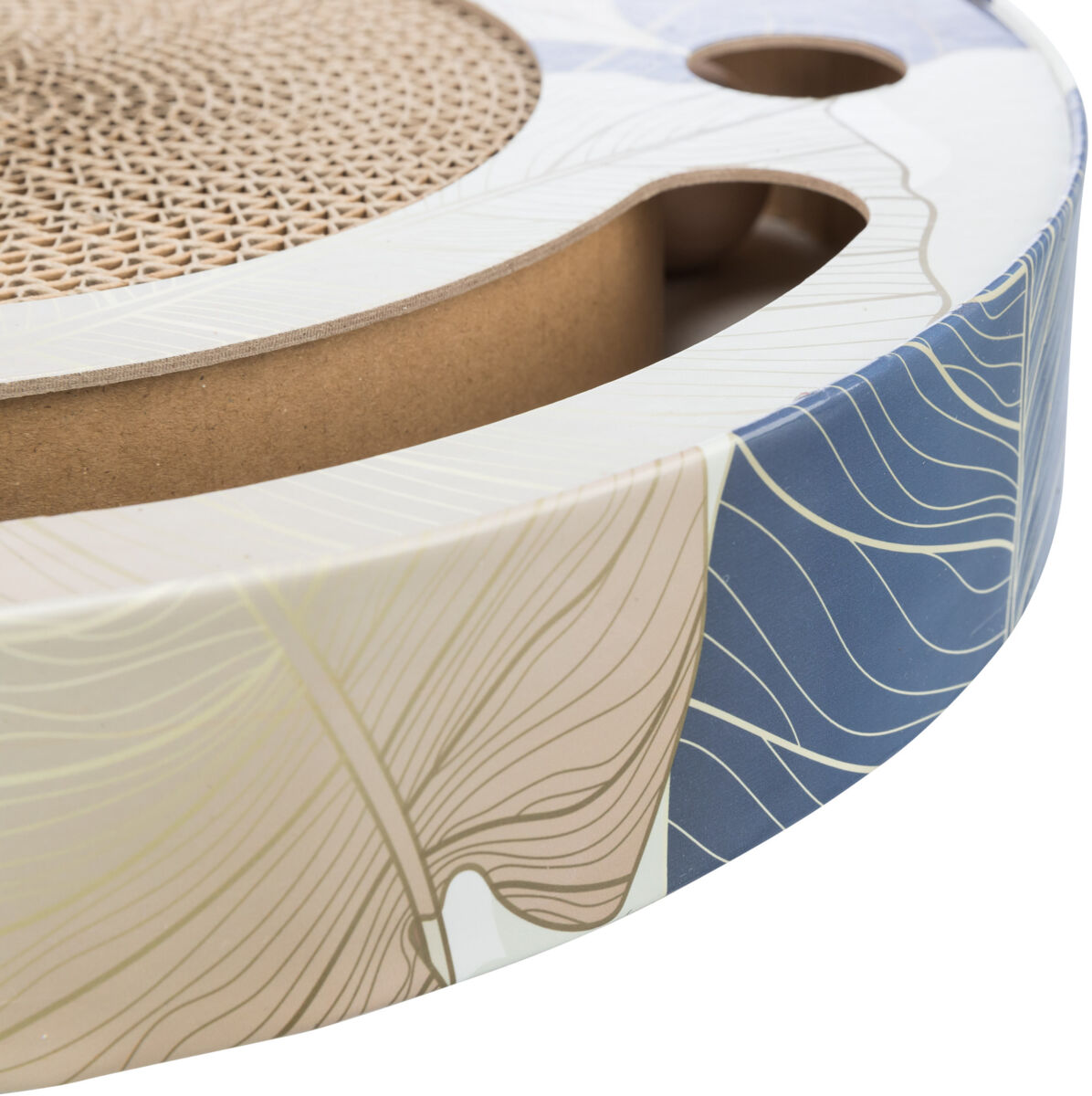 Kratztrommel mit Spielzeug, ø 33cm, blau Kratztrommel mit Spielzeug, ø 33cm, blau