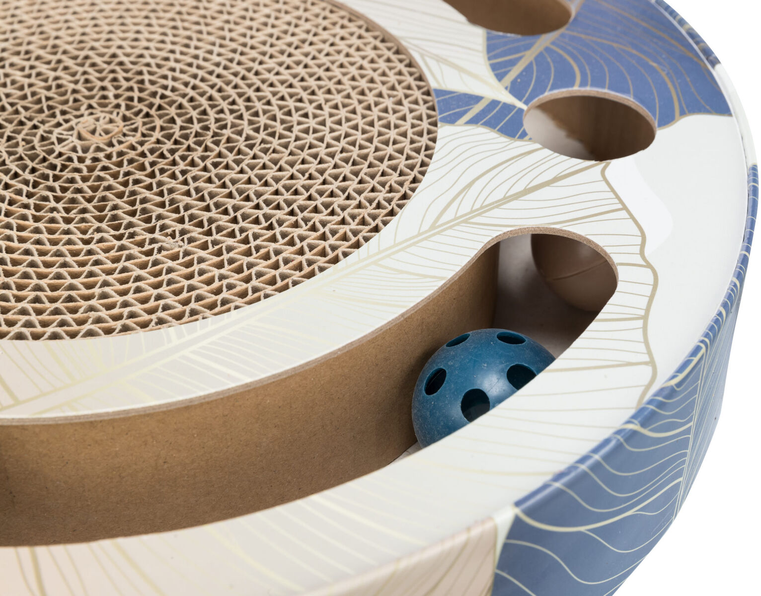 Kratztrommel mit Spielzeug, ø 33cm, blau Kratztrommel mit Spielzeug, ø 33cm, blau