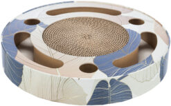 Griffoir tambour avec jouet, ø 33cm, bleu