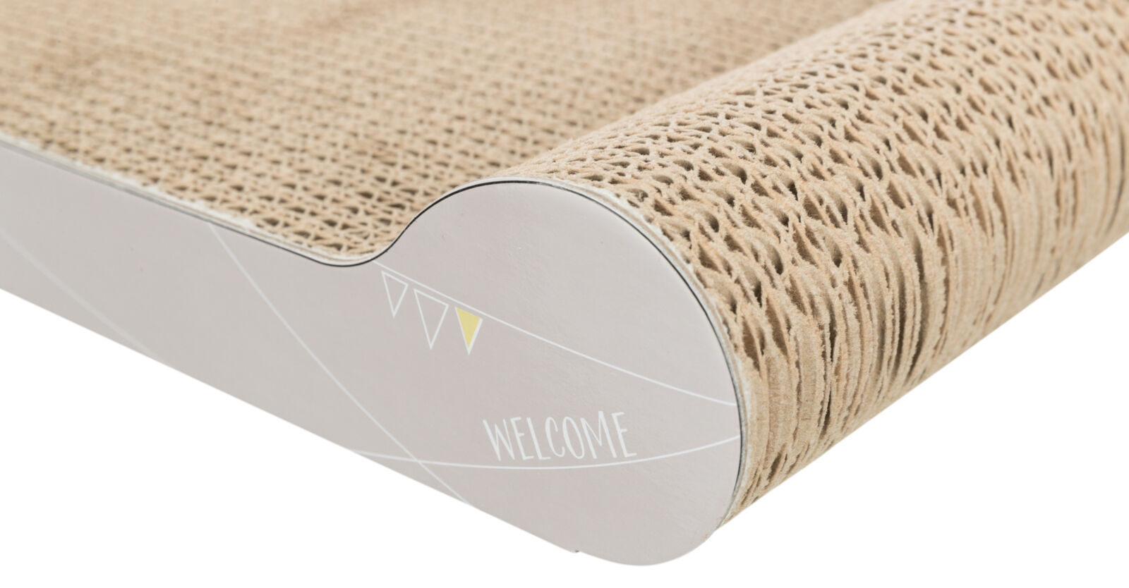 Junior griffoir en carton, 38×6×18cm, gris clair Junior griffoir en carton, 38×6×18cm, gris clair