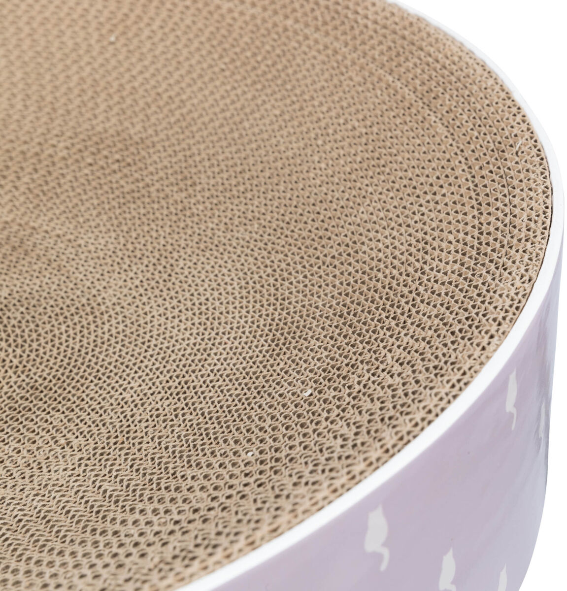 Lit griffoir Lilly, en carton, catnip, ø 45 × 10 cm, mauve Lit griffoir Lilly, en carton, catnip, ø 45 × 10 cm, mauve