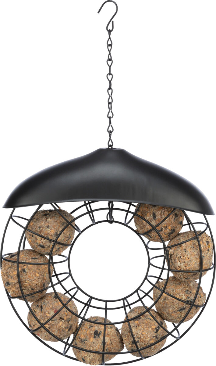 Meisenknödelhalter/Dach, rund, 8 Knödel, Metall, ø 24×8 cm, Meisenknödelhalter/Dach, rund, 8 Knödel, Metall, ø 24×8 cm,