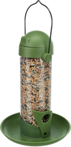 Mangeoire extérieure, forme colonne, 500 ml/22 cm