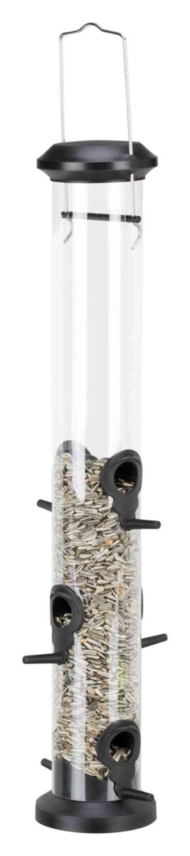 Futterspender, 1.000 ml/13×48×13cm, schwarz Futterspender, 1.000 ml/13×48×13cm, schwarz