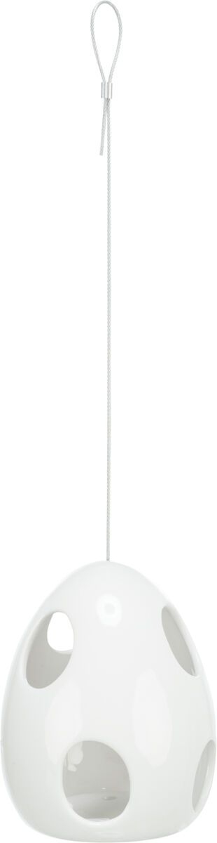 Aide à la nidification, suspendu, en céramique, blanc 10,5×10,5×15cm Aide à la nidification, suspendu, en céramique, blanc 10,5×10,5×15cm