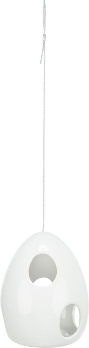 Aide à la nidification, suspendu, en céramique, blanc 10,5×10,5×15cm Aide à la nidification, suspendu, en céramique, blanc 10,5×10,5×15cm