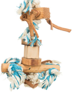 Alternative view of Jouet bois avec bande de cuir, 35cm