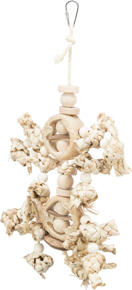 Jouet naturel, feuilles de bananier/bois/luffa, 42 cm Jouet naturel, feuilles de bananier/bois/luffa, 42 cm