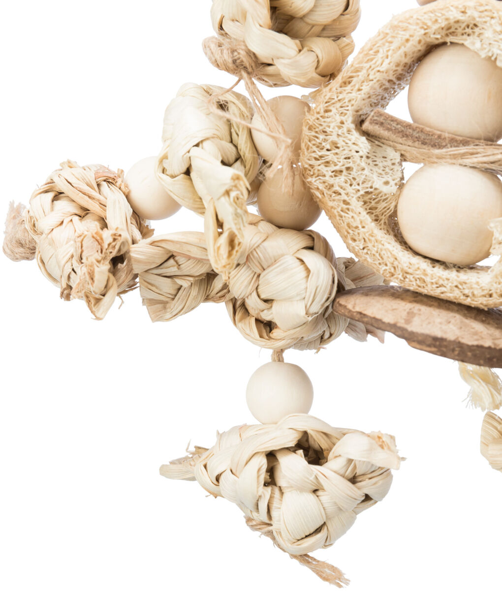 Jouet naturel, feuilles de bananier/bois/luffa, 42 cm Jouet naturel, feuilles de bananier/bois/luffa, 42 cm