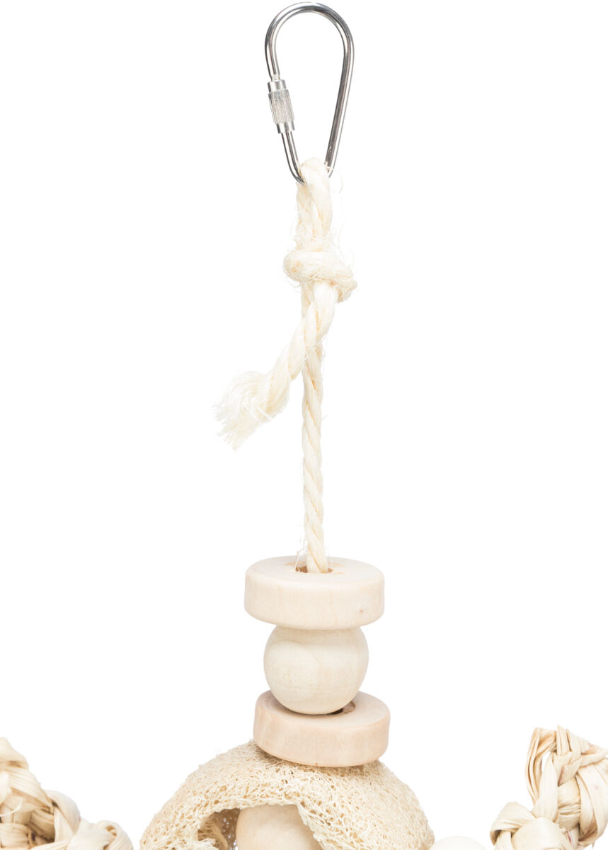 Jouet naturel, feuilles de bananier/bois/luffa, 42 cm Jouet naturel, feuilles de bananier/bois/luffa, 42 cm