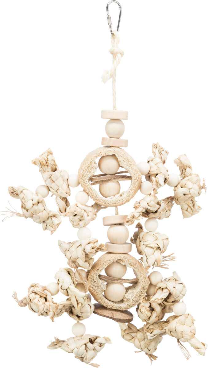 Jouet naturel, feuilles de bananier/bois/luffa, 42 cm Jouet naturel, feuilles de bananier/bois/luffa, 42 cm