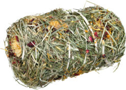 Boule de foin avec mélange de fleurs