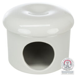 Keramikhaus, Mäuse, ø 16×12cm, taupe