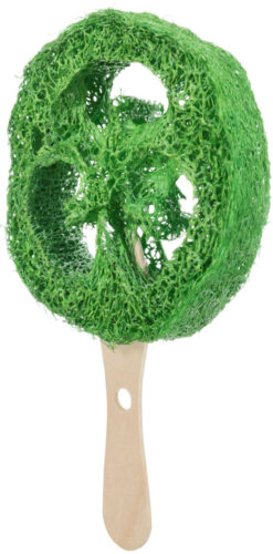 Alternative view of Sucette, en lufa/bois, ø 6×12cm