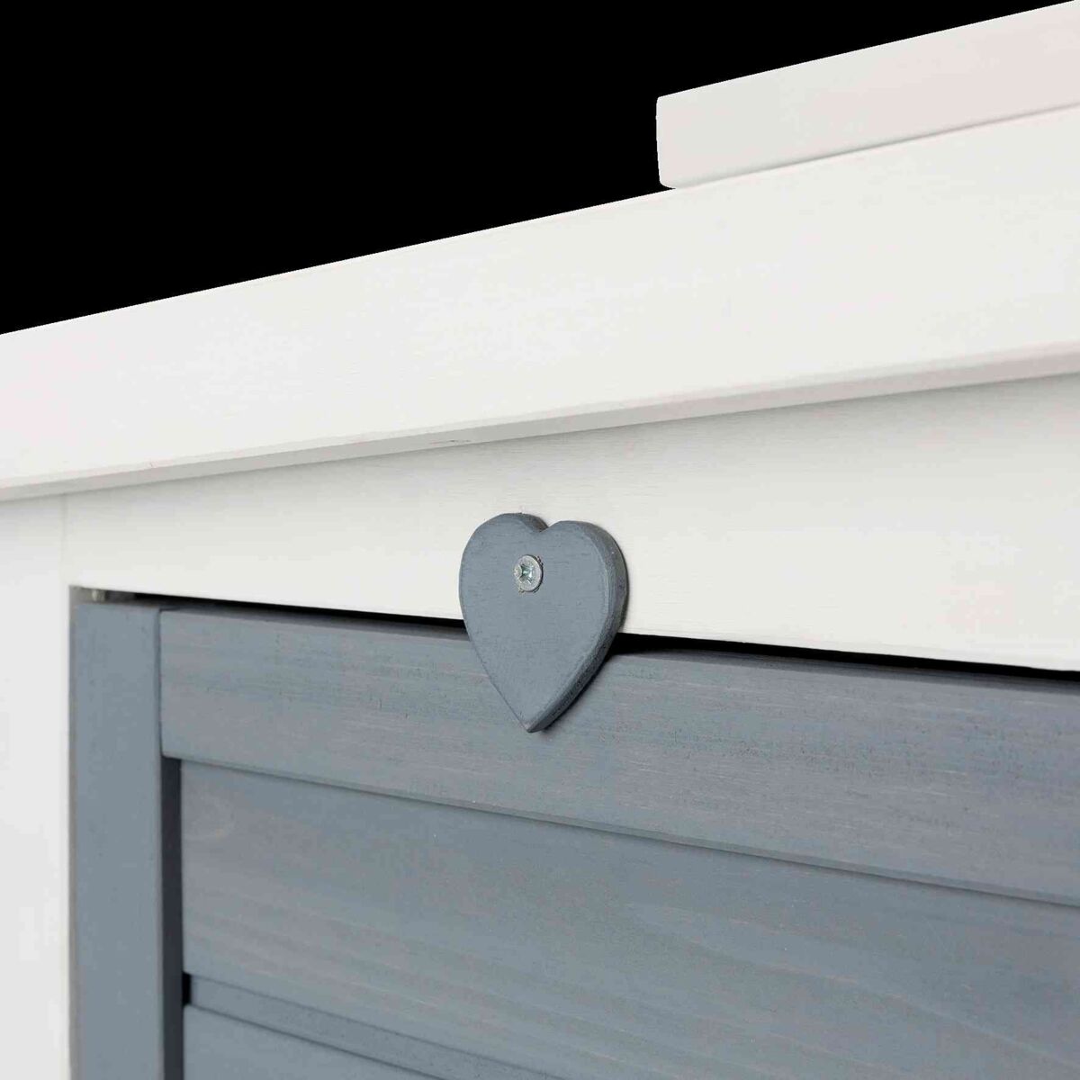 natura habitat petits animaux avec deux entrées, blanc/gris 70×43×45cm natura habitat petits animaux avec deux entrées, blanc/gris 70×43×45cm