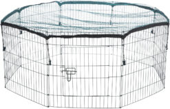 Alternative view of Enclos avec filet, 8 éléments de 60×57cm, vert