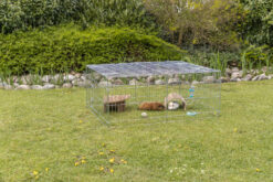 Alternative view of natura Enclos av.couverture,galvanisé,144x116x58