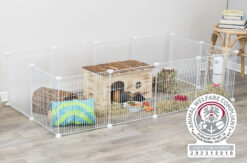 Enclos intérieur, en métal/plastique, 140 × 35 × 70 cm,