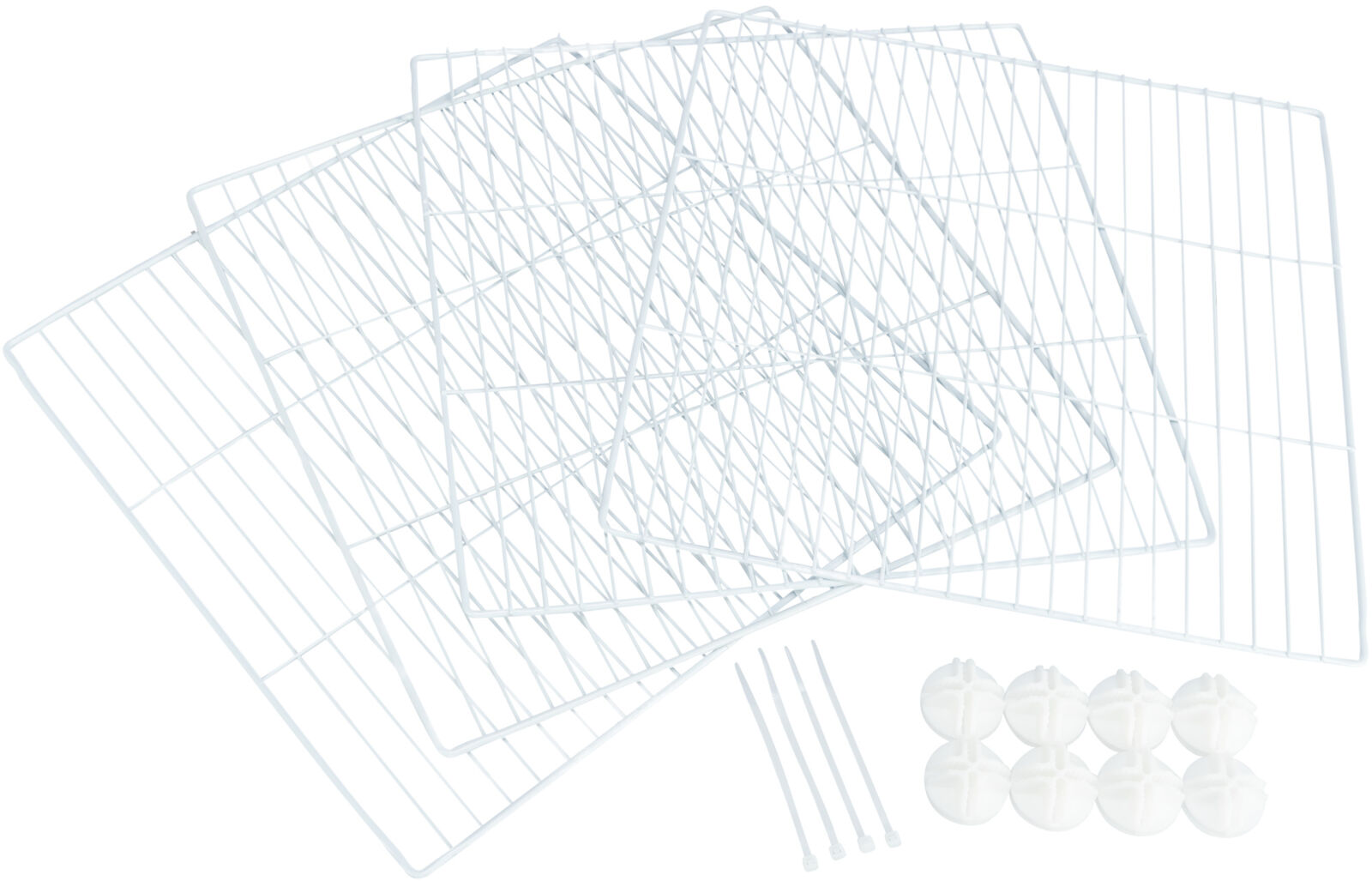 4 elément d'extension pour 62460, en métal, blanc 35×35cm 4 elément d'extension pour 62460, en métal, blanc 35×35cm