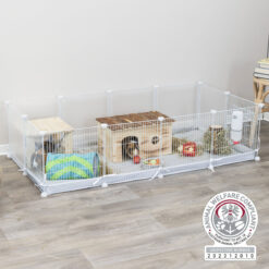 Base pour enclos intérieur 62460, 140 × 70 cm, gris/blanc