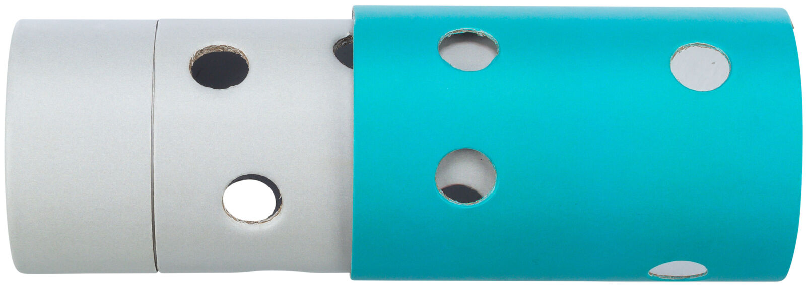 Snack & Food Roll, en carton, ø 6×11 cm/ø 7×14 cm grau/türkis Snack & Food Roll, en carton, ø 6×11 cm/ø 7×14 cm grau/türkis