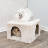 Abri douillet pour lapins/petits rongeurs, peluche, 36 × 25