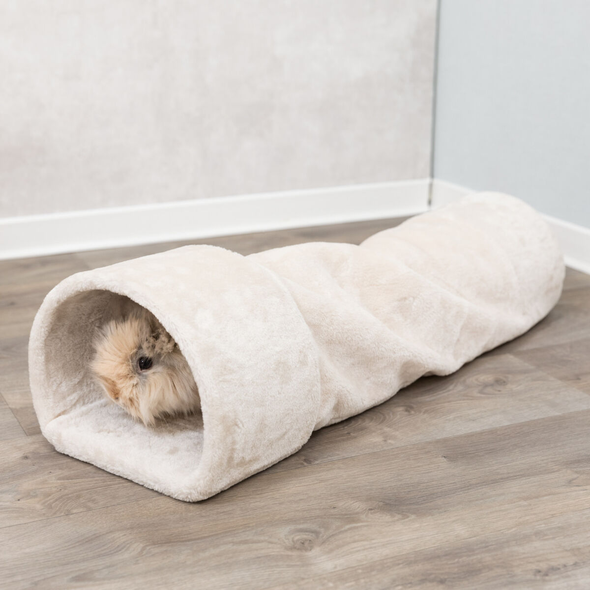 Tunnel douillet p. lapins/petits rongeurs, peluche, 27 × 21 Tunnel douillet p. lapins/petits rongeurs, peluche, 27 × 21