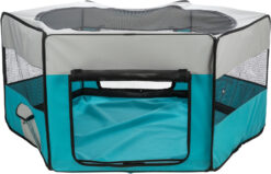 Alternative view of Enclos avec filet/base, lapins nains, en polyester, ø 150×