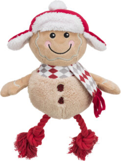 Xmas Bonhomme en pain d'épices, en peluche/coton, 34cm
