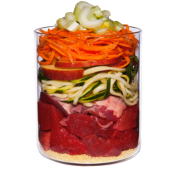 Alternative view of Classic s.gluten,Agneau a.courgette, millet+aneth