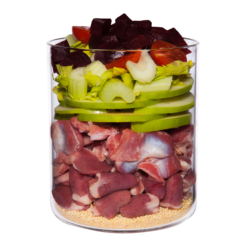 Alternative view of Classic pauv. en céréales, gibier a.tomate,amaranthe+basilic