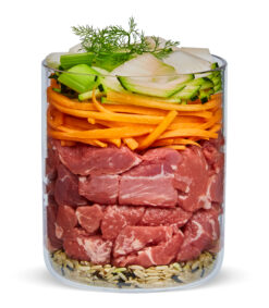 Alternative view of Chiots, agneau a.courgettes,fenouil+yaourt maigre