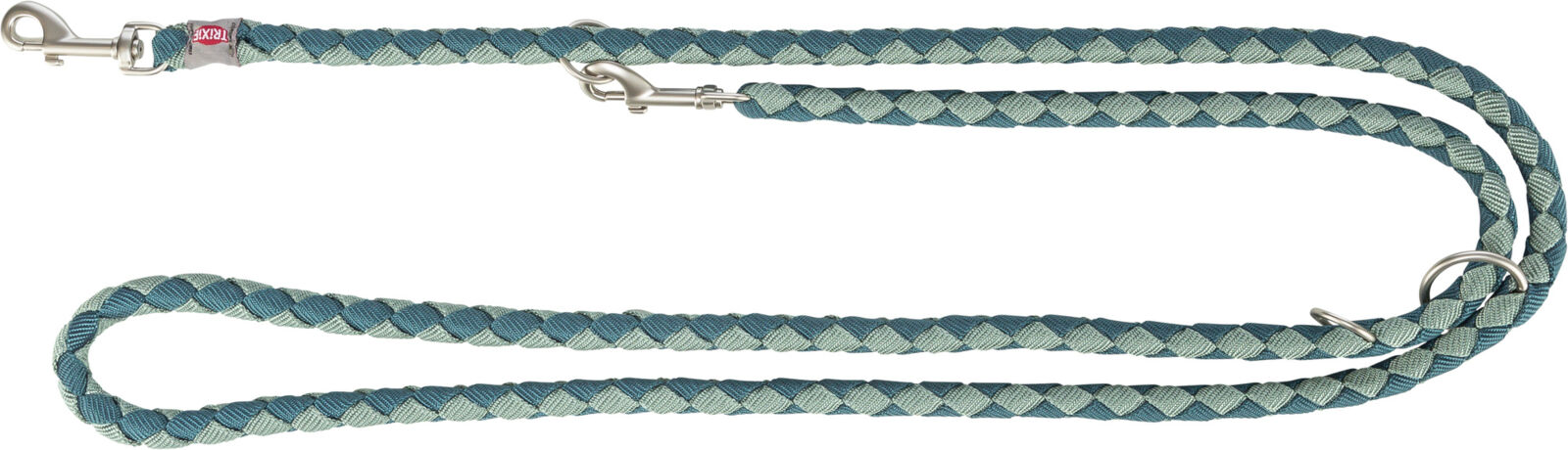 Cavo laisse réglable, pétrole/sauge S-M: 2,00 m/ø 12 mm Cavo laisse réglable, pétrole/sauge S-M: 2,00 m/ø 12 mm