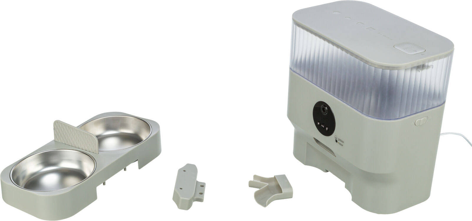 Gamelle double, en plast./acier inox. pour T24347,gris clair 0,5 l/32×5×16cm Gamelle double, en plast./acier inox. pour T24347,gris clair 0,5 l/32×5×16cm