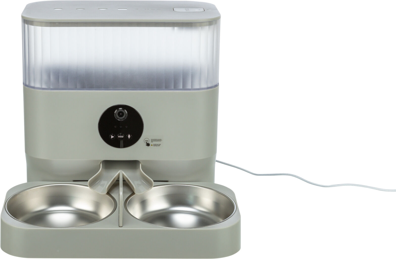 Gamelle double, en plast./acier inox. pour T24347,gris clair 0,5 l/32×5×16cm Gamelle double, en plast./acier inox. pour T24347,gris clair 0,5 l/32×5×16cm