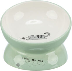 Napf, erhöht, Keramik, 0,15 l/ø 13cm, salbei/weiss